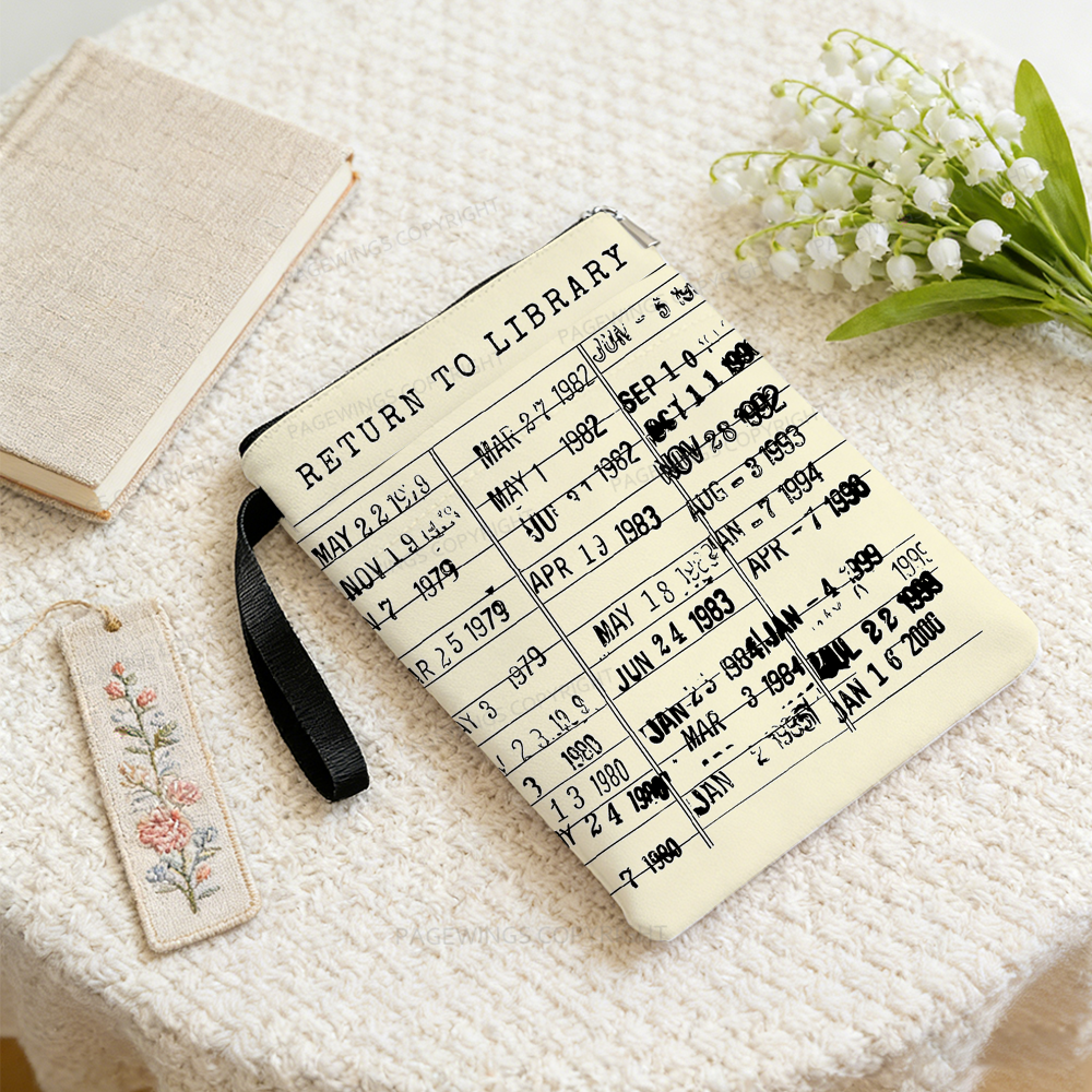 Pagewings Library Card Book Sleeve