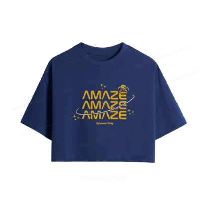 Pagewings Sci-Fi Book Lover Women Crop Tops
