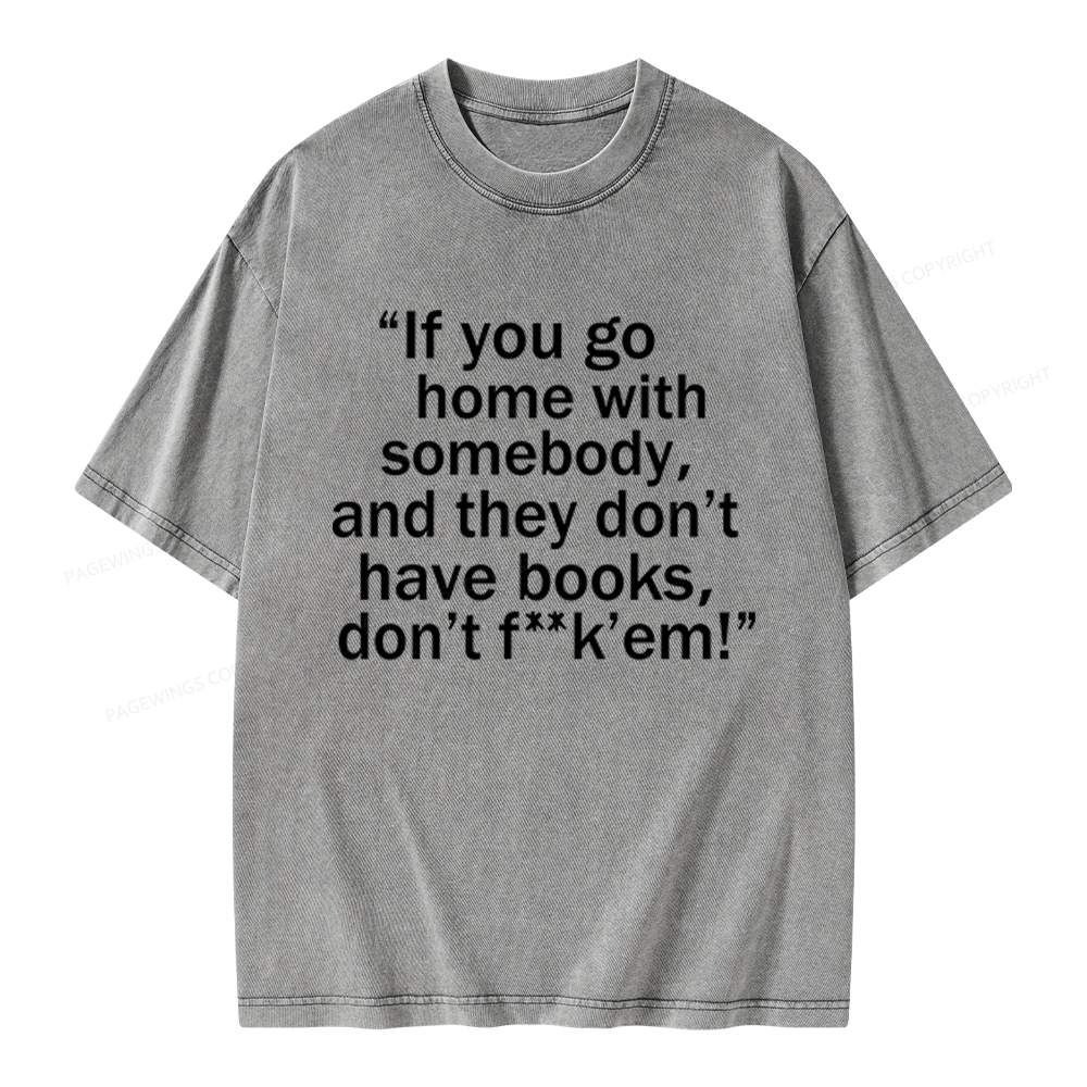 Pagewings Bookworm Quote Unisex Washed T-shirt