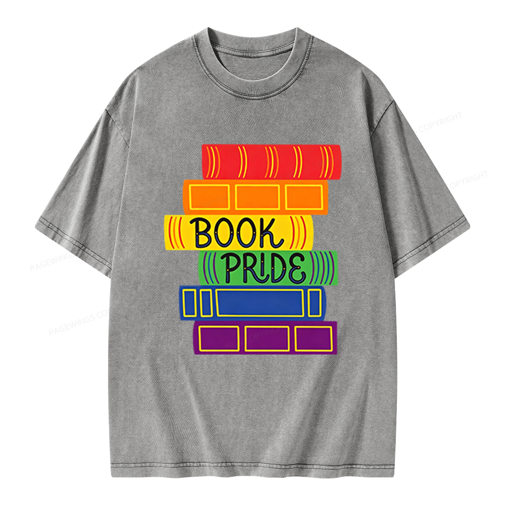 Pagewings Book Pride Unisex Washed T-shirt