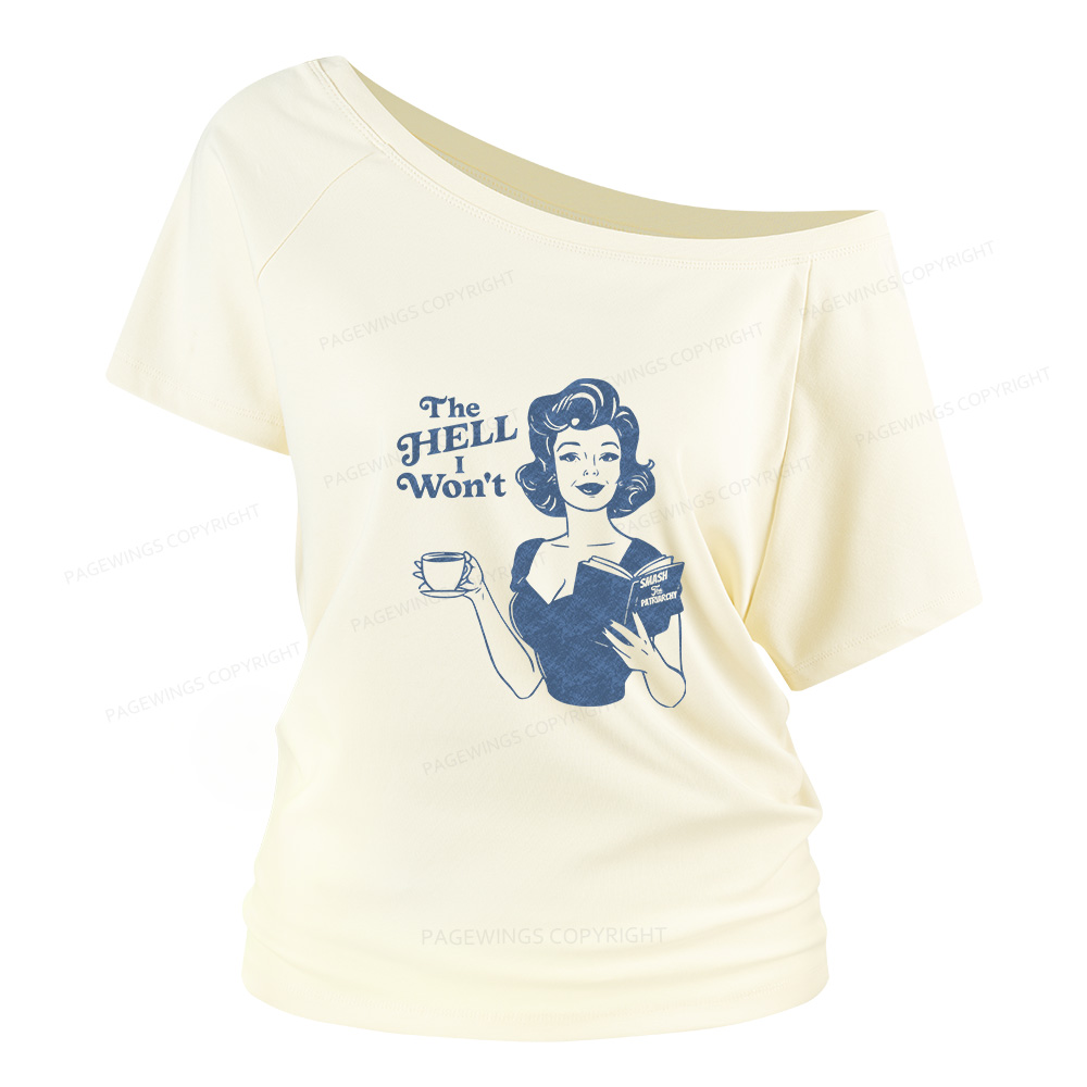 Pagewings Retro Women's Rights Women Off Shoulder T-shirts