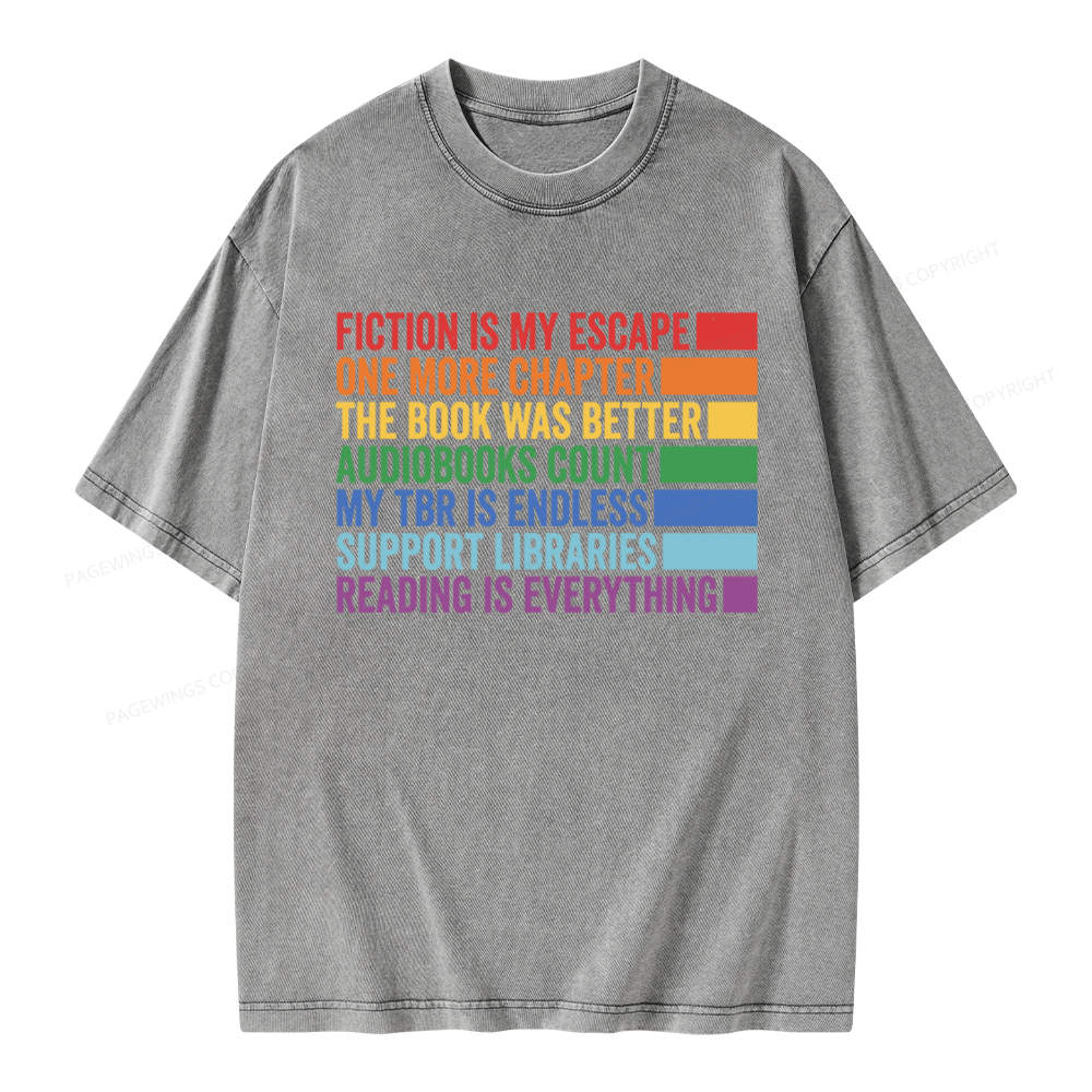 Pagewings One More Chapter Unisex Washed T-shirt