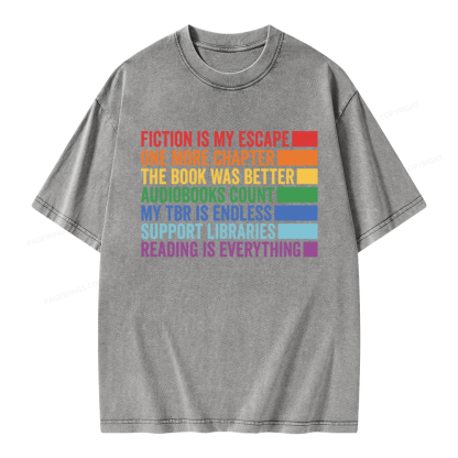Pagewings One More Chapter Unisex Washed T-shirt