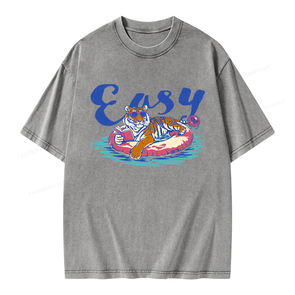 Pagewings Summer Reading Unisex Washed T-shirt