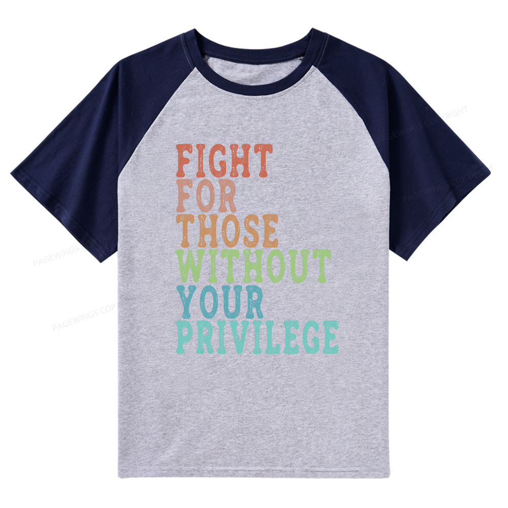 Pagewings Social Justice Raglan T-shirt