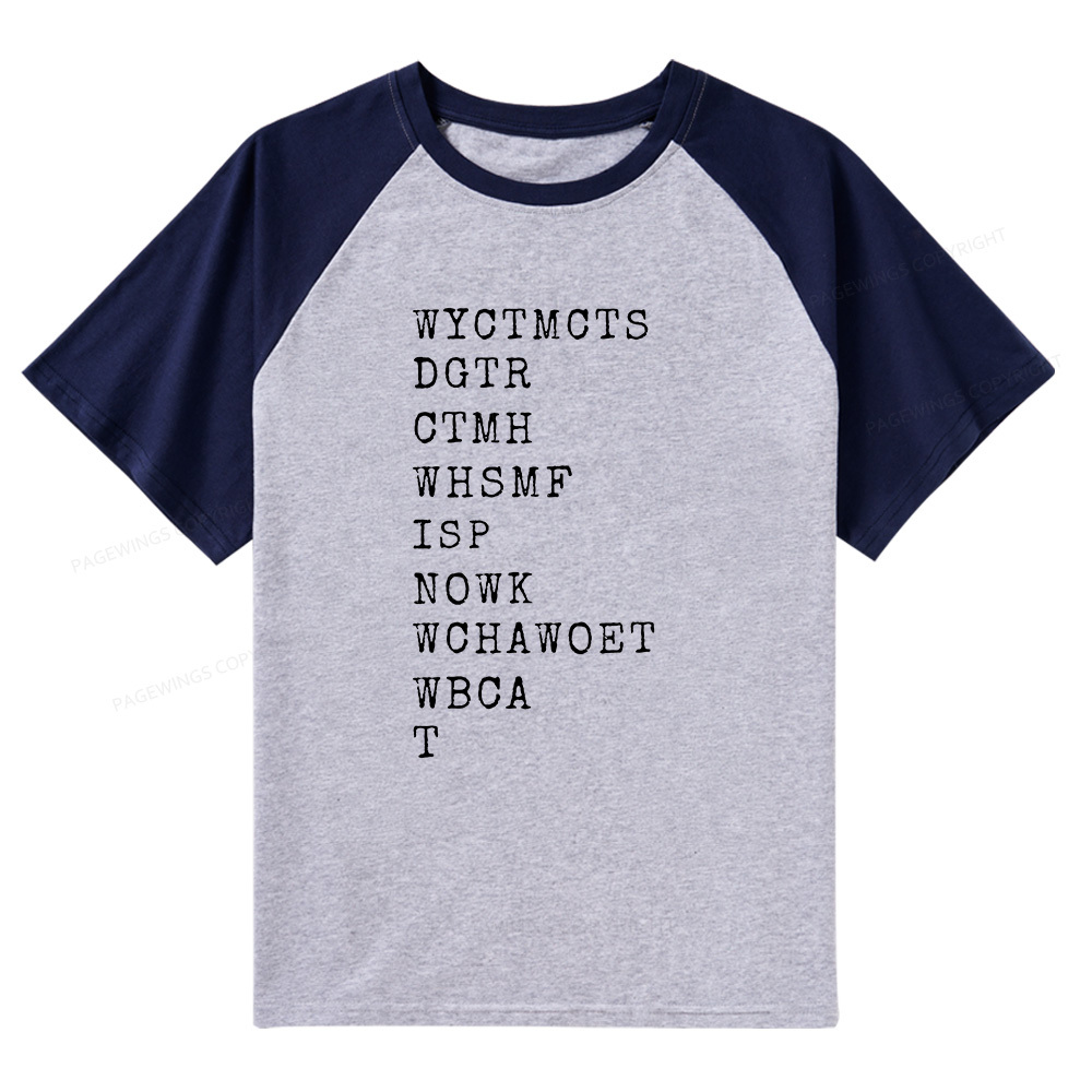 Pagewings Will You Come To My Cottage Raglan T-shirt