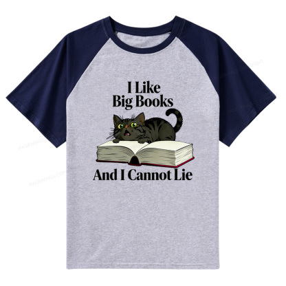 Pagewings  I Like Big Books And I Cannot Lie Raglan T-shirt
