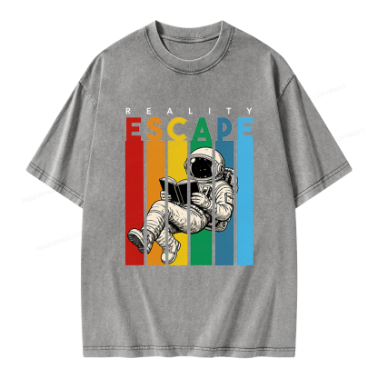Pagewings Reality Escape Unisex Washed T-shirt