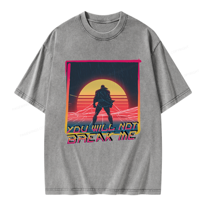 Pagewings You Will Not Break Me Unisex Washed T-shirt
