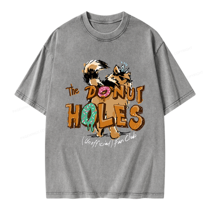 Pagewings Donut Holes Unisex Washed T-shirt