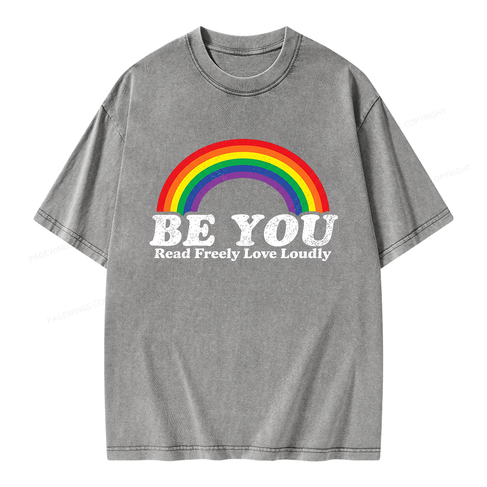 Pagewings Read Freely Unisex Washed T-shirt