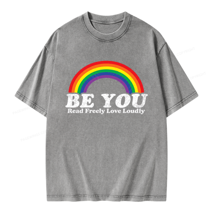 Pagewings Read Freely Unisex Washed T-shirt