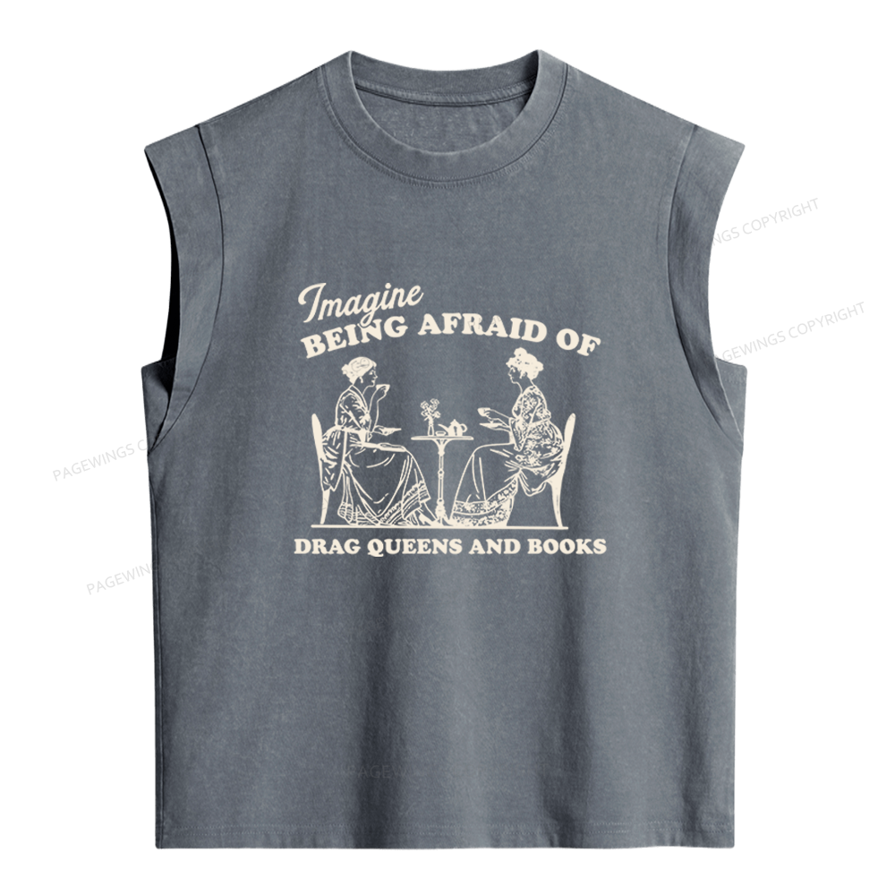 Pagewings Drag Queens Women's Washed Tank Top