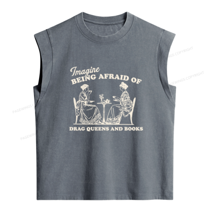 Pagewings Drag Queens Women's Washed Tank Top