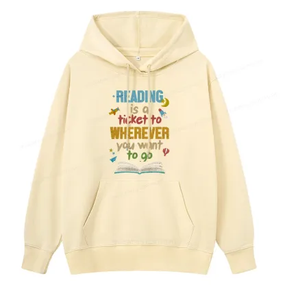 Pagewings Reading Is A Ticket Unisex Classic Hoodie