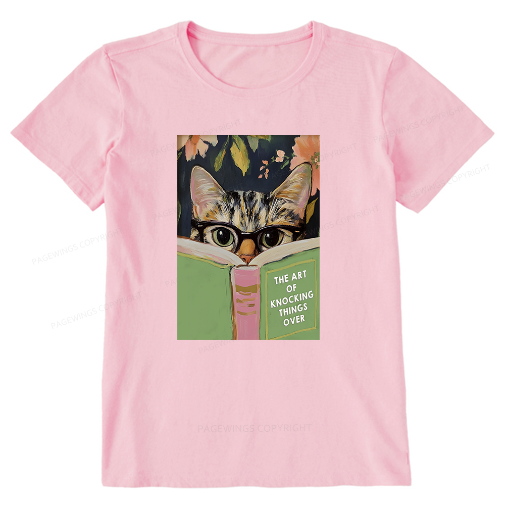 Pagewings Cat Reading Unisex Classic T-shirt