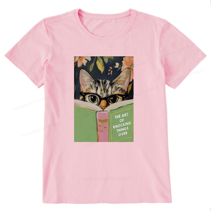 Pagewings Cat Reading Unisex Classic T-shirt