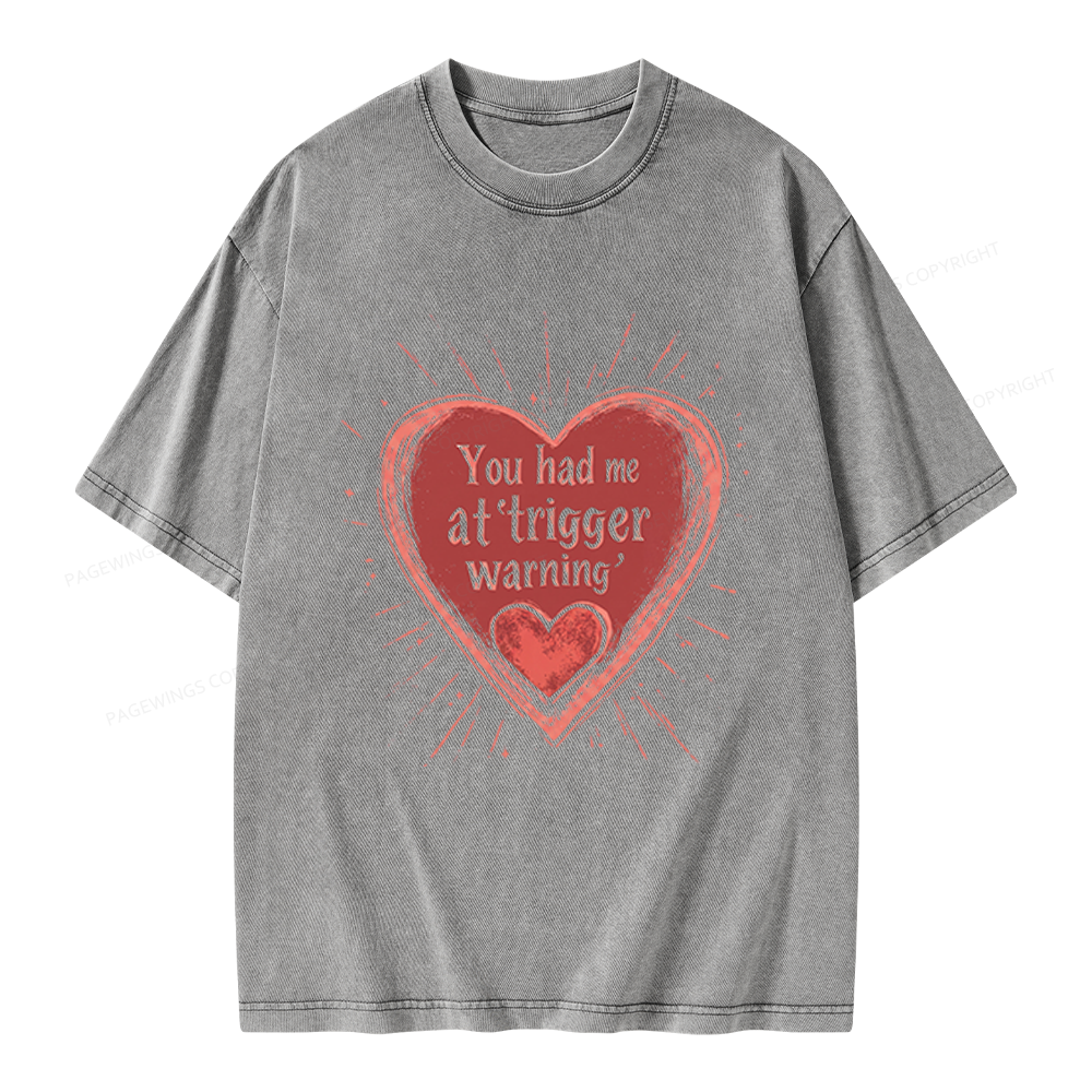 Pagewings Dark Romance Unisex Washed T-shirt