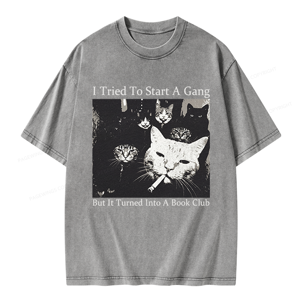 Pagewings Book Club Unisex Washed T-shirt