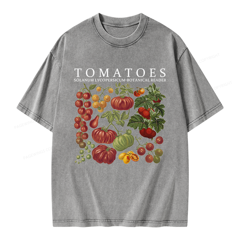 Pagewings Botanical Reader Unisex Washed T-shirt