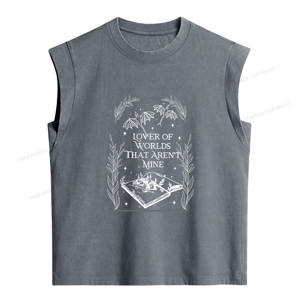Pagewings Fantasy Reader Women's Washed Tank Top