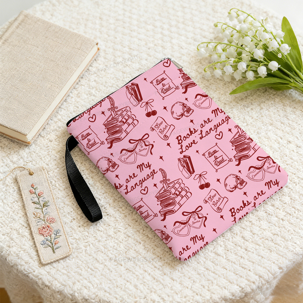 Pagewings Square Neck Books Are My Love Language Book Sleeve