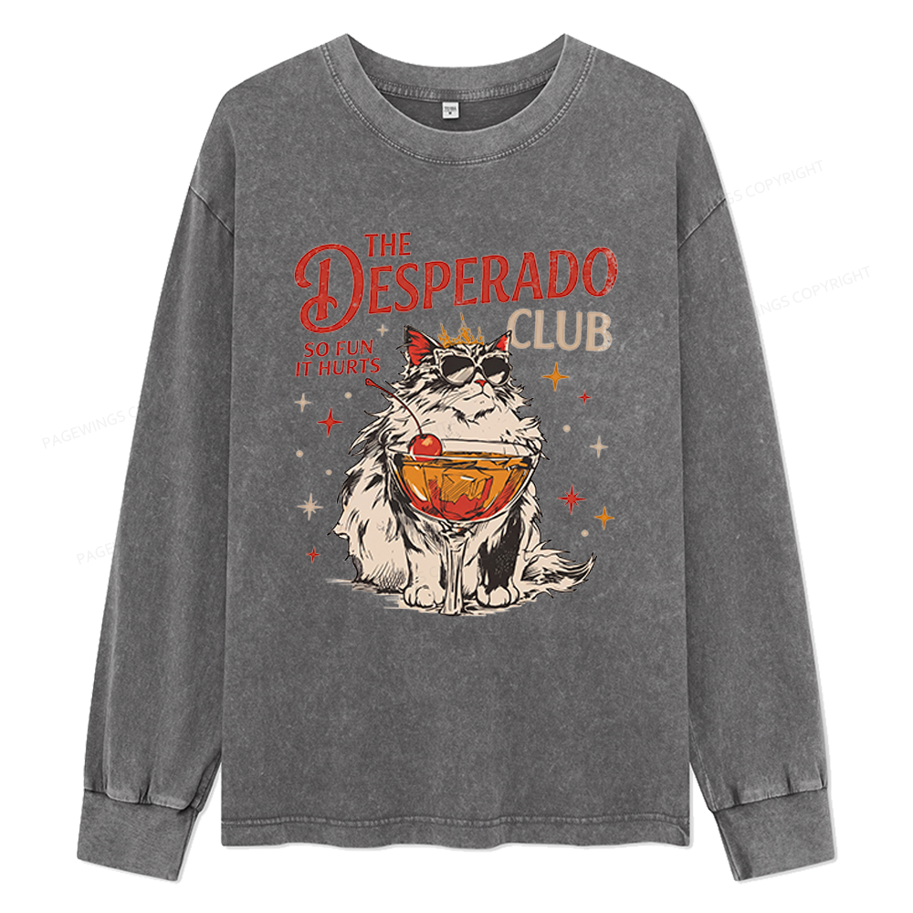 Pagewings Desperado Club Unisex Washed Long Sleeve T-shirt