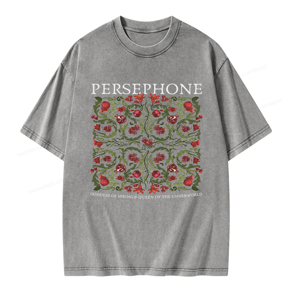 Pagewings Persephone Vintage Unisex Washed T-shirt