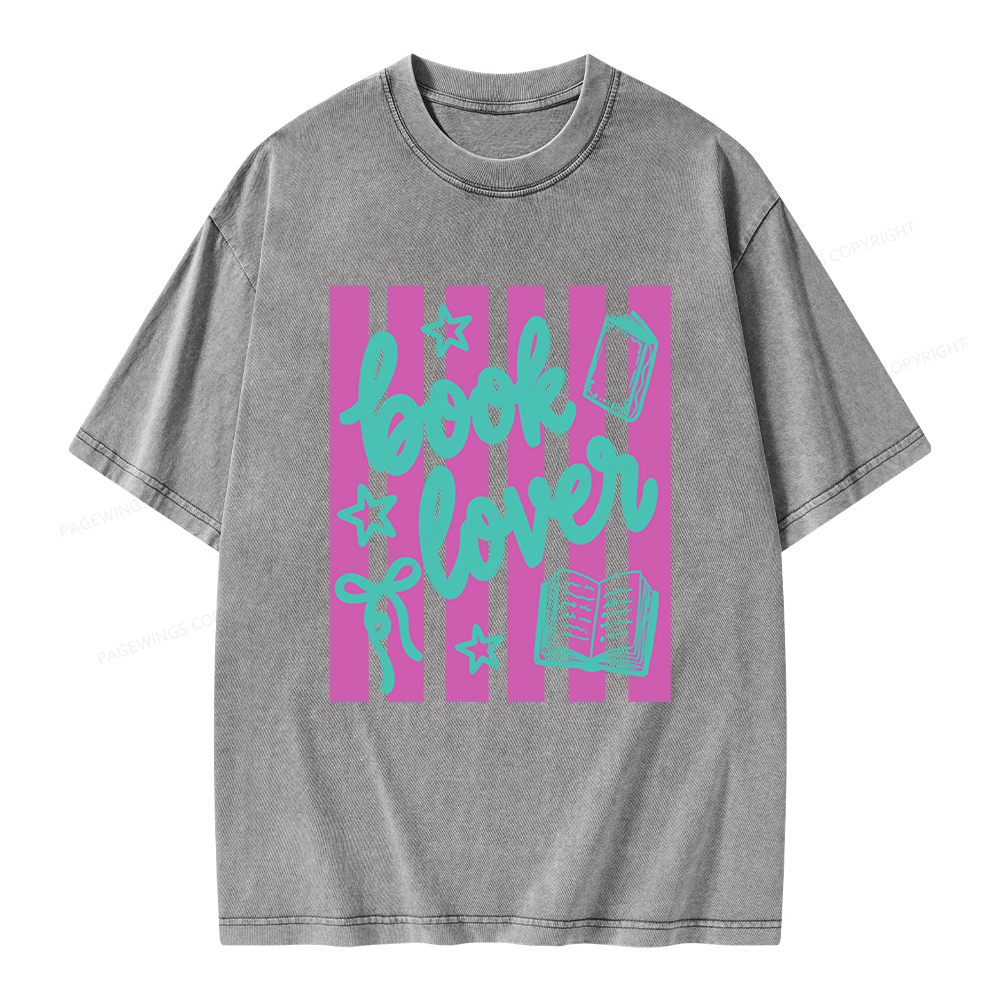 Pagewings Book Lover Unisex Washed T-shirt