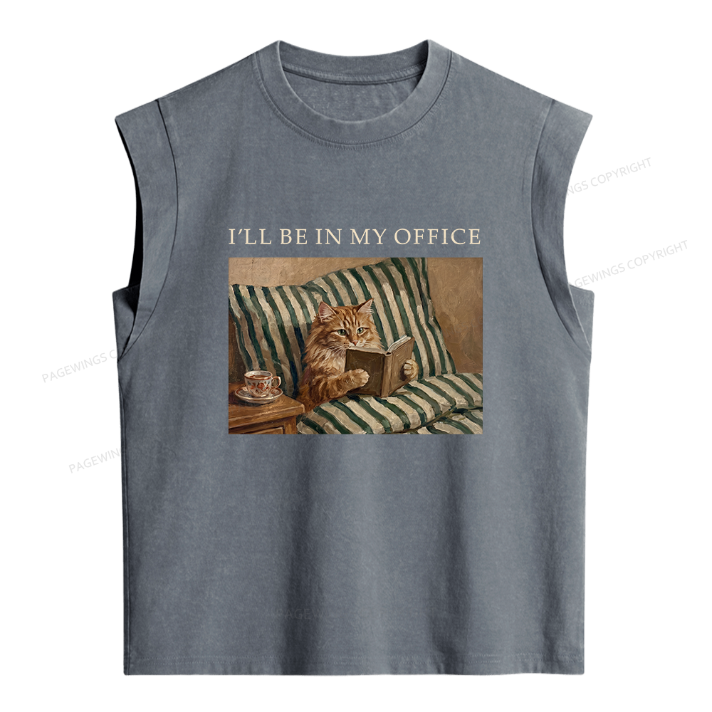 Pagewings Funny Book Lover Women's Washed Tank Top