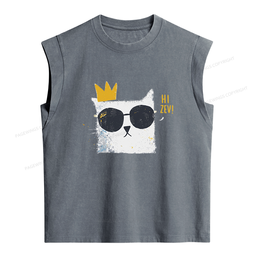 Pagewings Princess Donut Bloom Women's Washed Tank Top