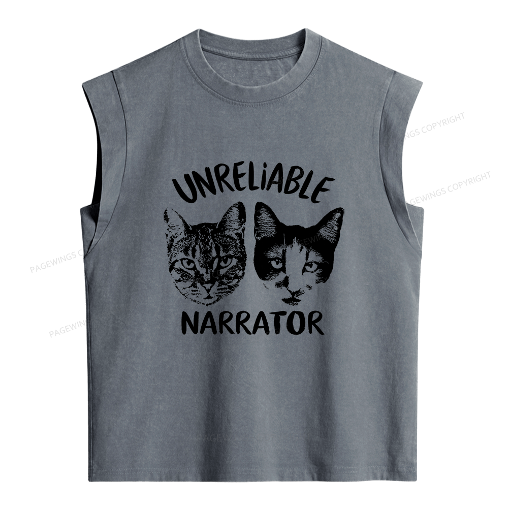 Pagewings Unreliable Narrator Bloom Women's Washed Tank Top