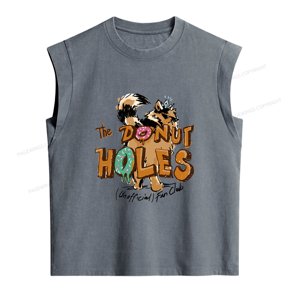 Pagewings Donut Holes Women's Washed Tank Top