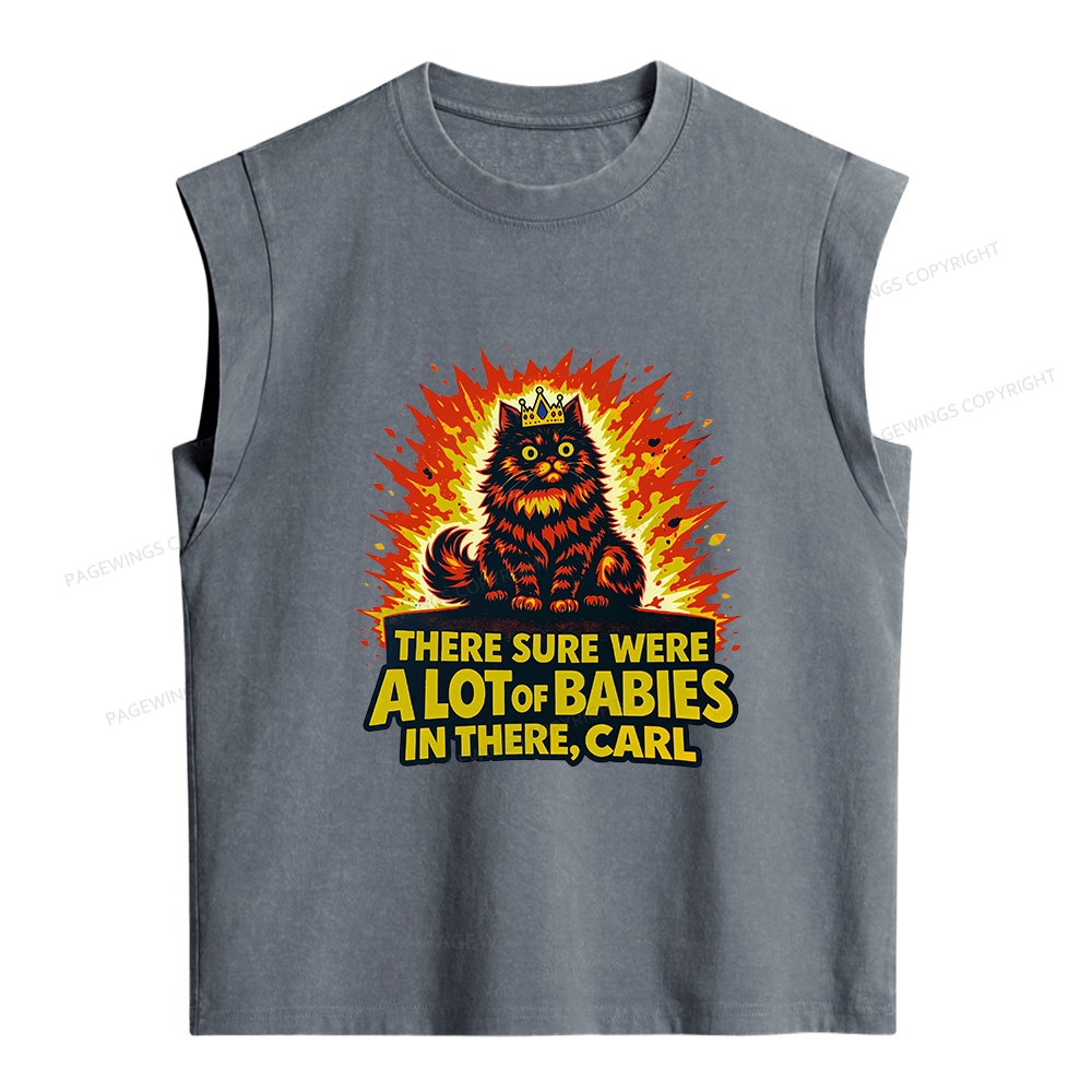 Pagewings A Lot Of Babies In There Women's Washed Tank Top