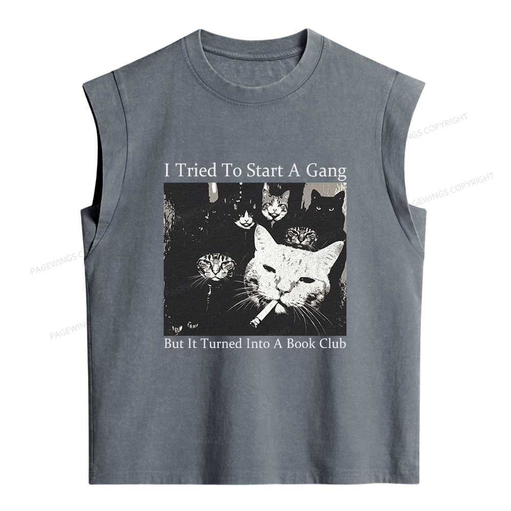 Pagewings Book Club Women's Washed Tank Top