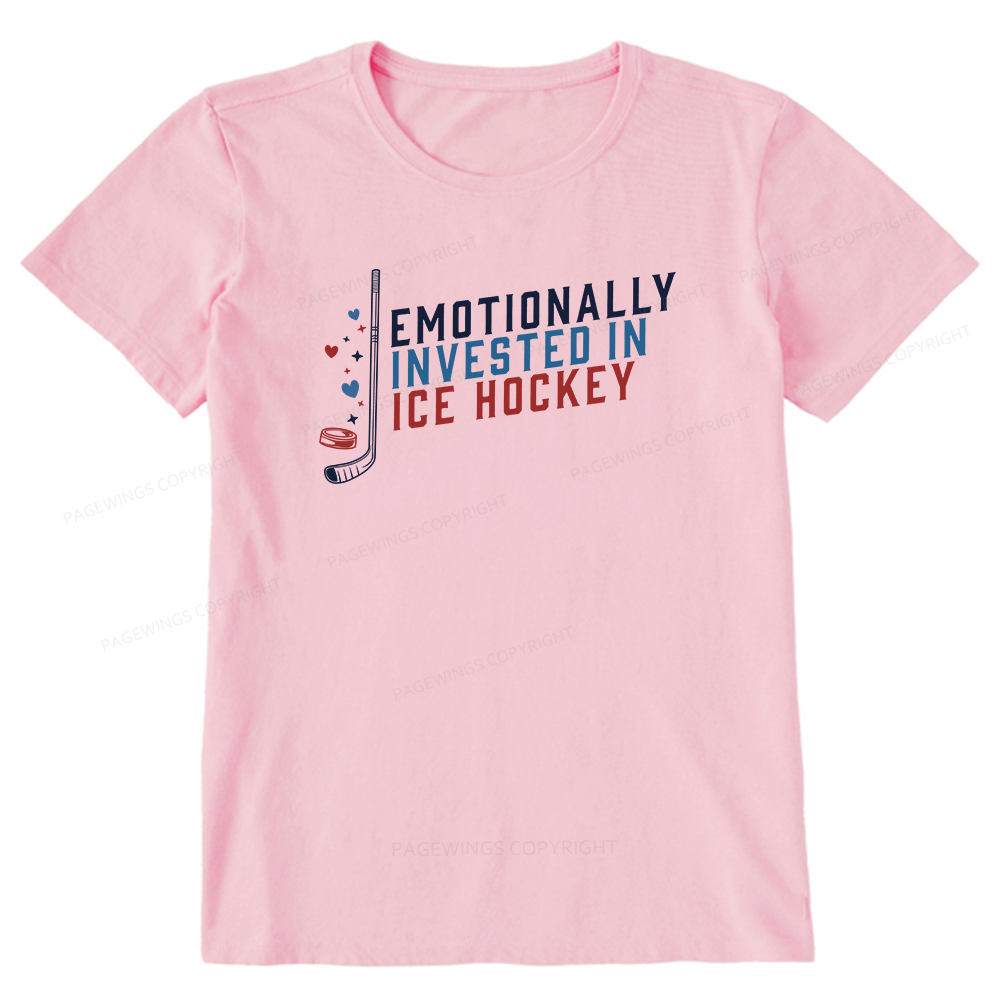 Pagewings Emotionally Invested in Ice Hockey Unisex Classic T-shirt