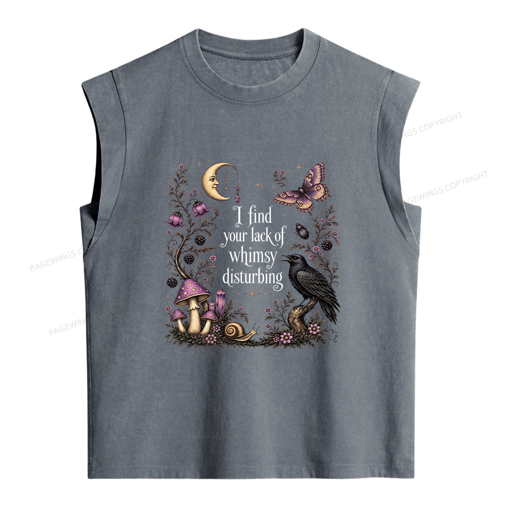 Pagewings Lack of Whimsy Women's Washed Tank Top