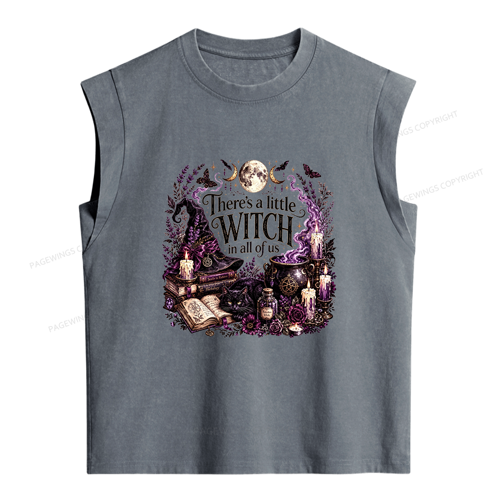 Pagewings Mystical Witchy Women's Washed Tank Top