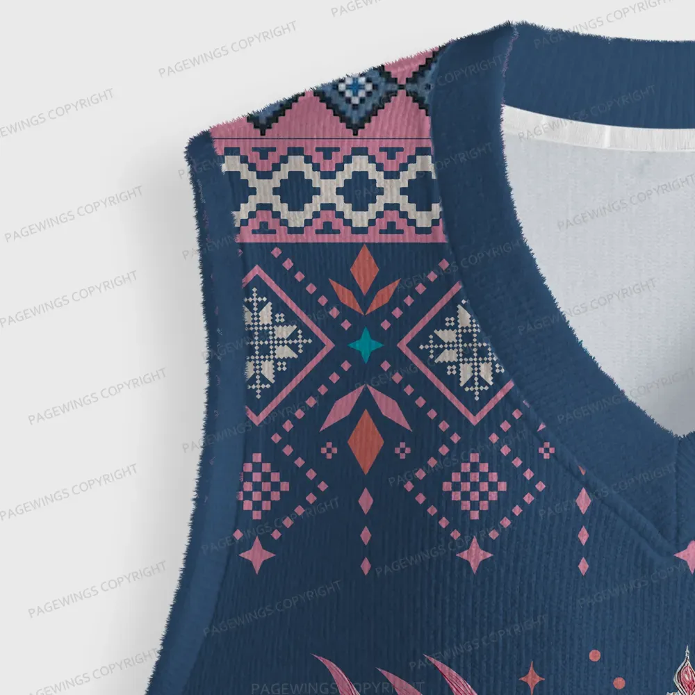 Pagewings God Dammit Donut Unisex V-Neck Ugly Knit Vest