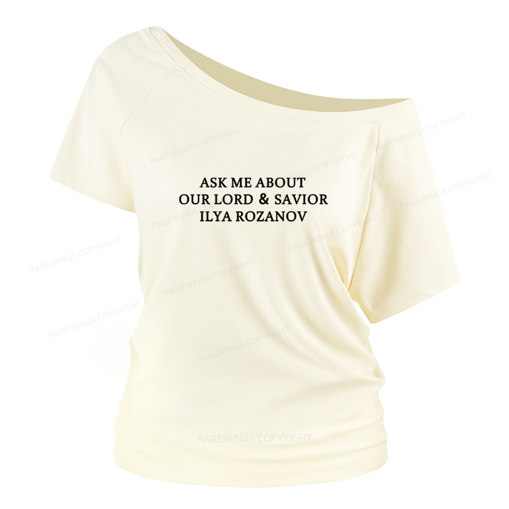 Pagewings Romance Lover Women Off Shoulder T-shirts
