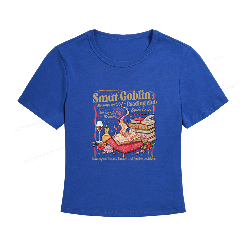 Pagewings Smut Goblin Dark Romance Bookish Women's Baby Tee