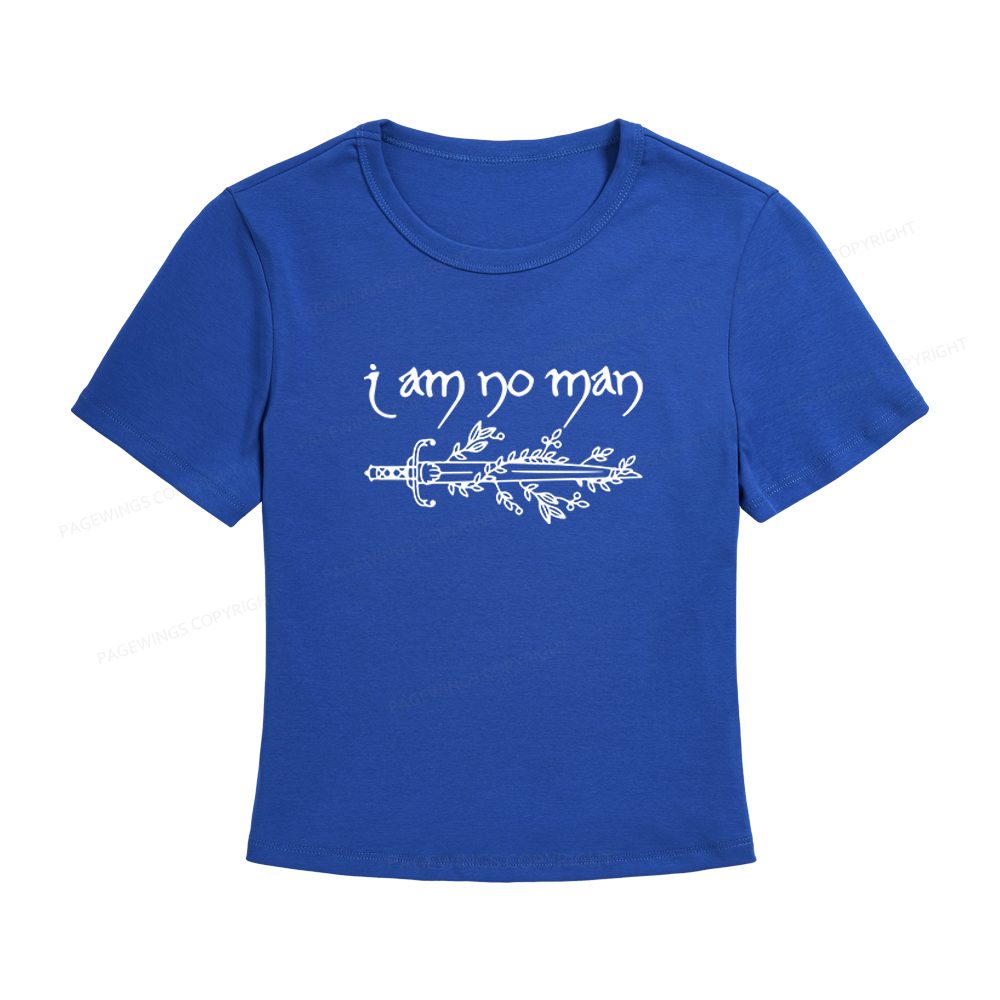 Pagewings I Am No Man Women's Baby Tee