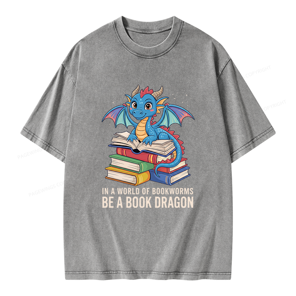 Pagewings Bookworms Unisex Washed T-shirt