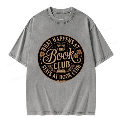 Pagewings Book Club Unisex Washed T-shirt