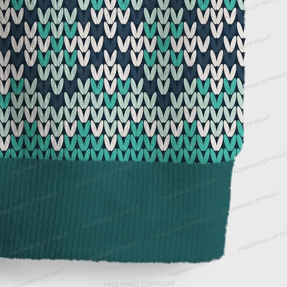 Pagewings Stormblessed Unisex V-Neck Ugly Knit Vest