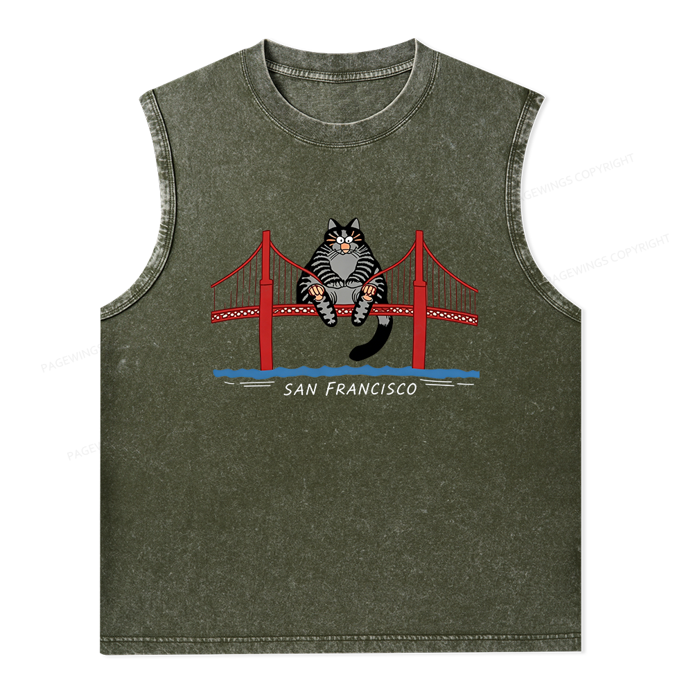 Pagewings Sci-Fi Book Lover Unisex Washed Tank Top