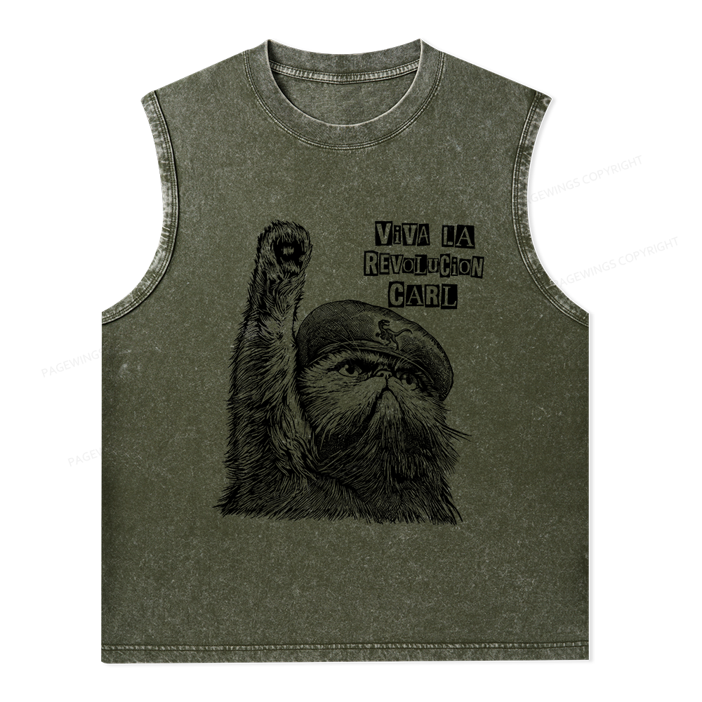 Pagewings Sci-Fi Book Lover Unisex Washed Tank Top