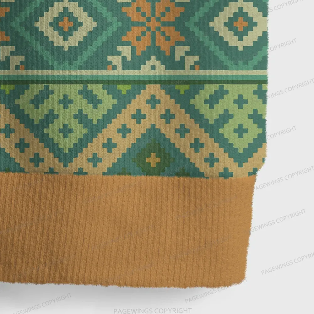 Pagewings Fireheart Unisex V-Neck Ugly Knit Vest