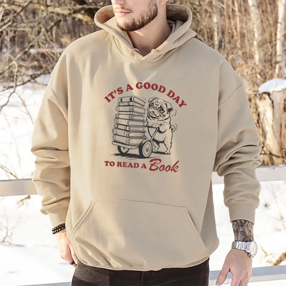 Pagewings Its A Good Day To Read A Book Unisex Classic Hoodie