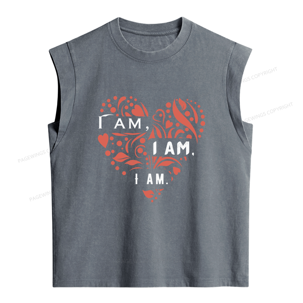 Pagewings I Am Women's Washed Tank Top